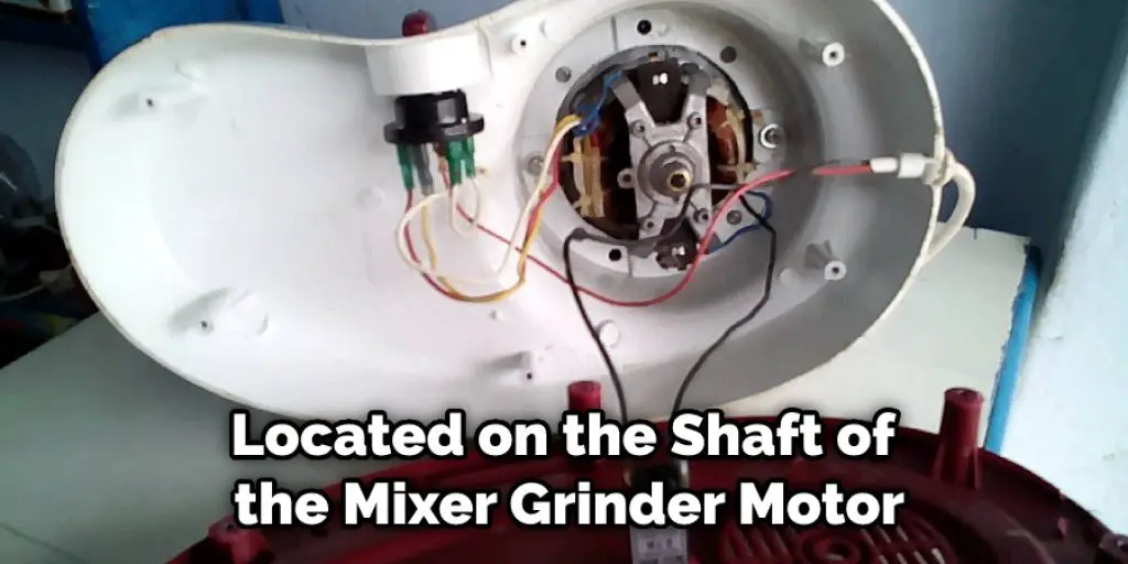 Located on the Shaft of the Mixer Grinder Motor