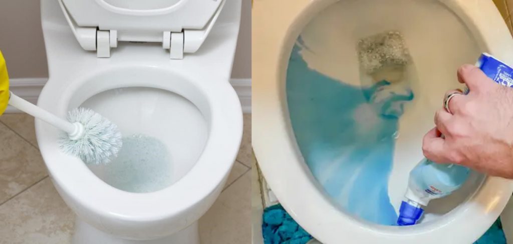 how to remove blue ring from toilet bowl
