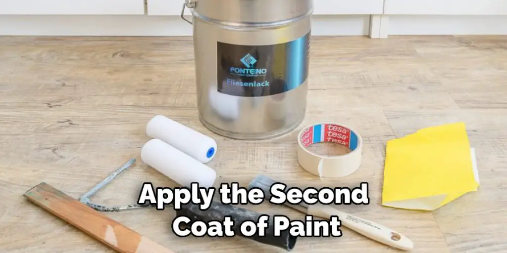 Apply the Second  Coat of Paint